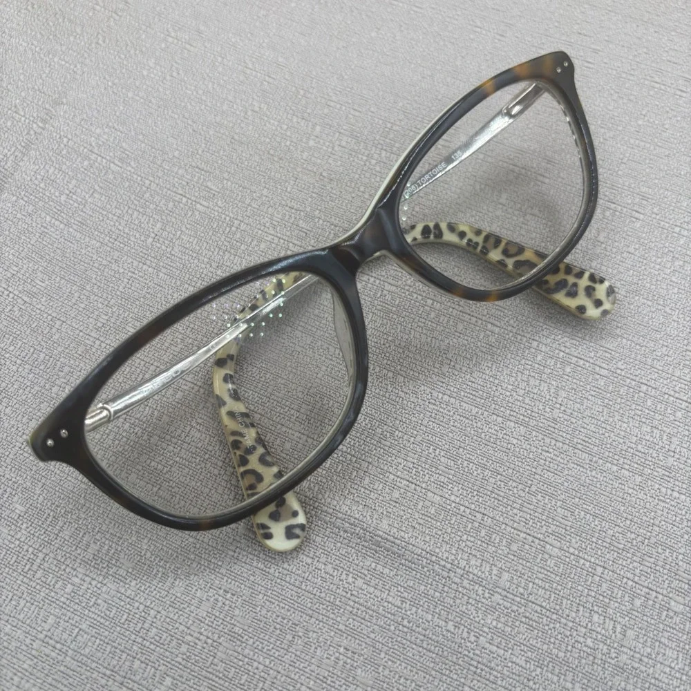 Bebe BB5101 Tortoise Leopard Print Cat Eye Eyeglass Frames 135mm Brown White